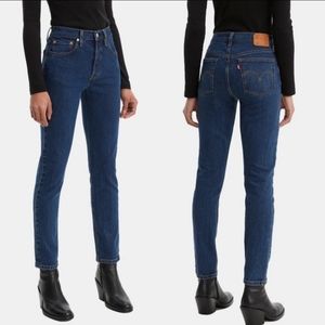 NWT Levi’s 501 Skinny High Rise Stretch Dark Jeans